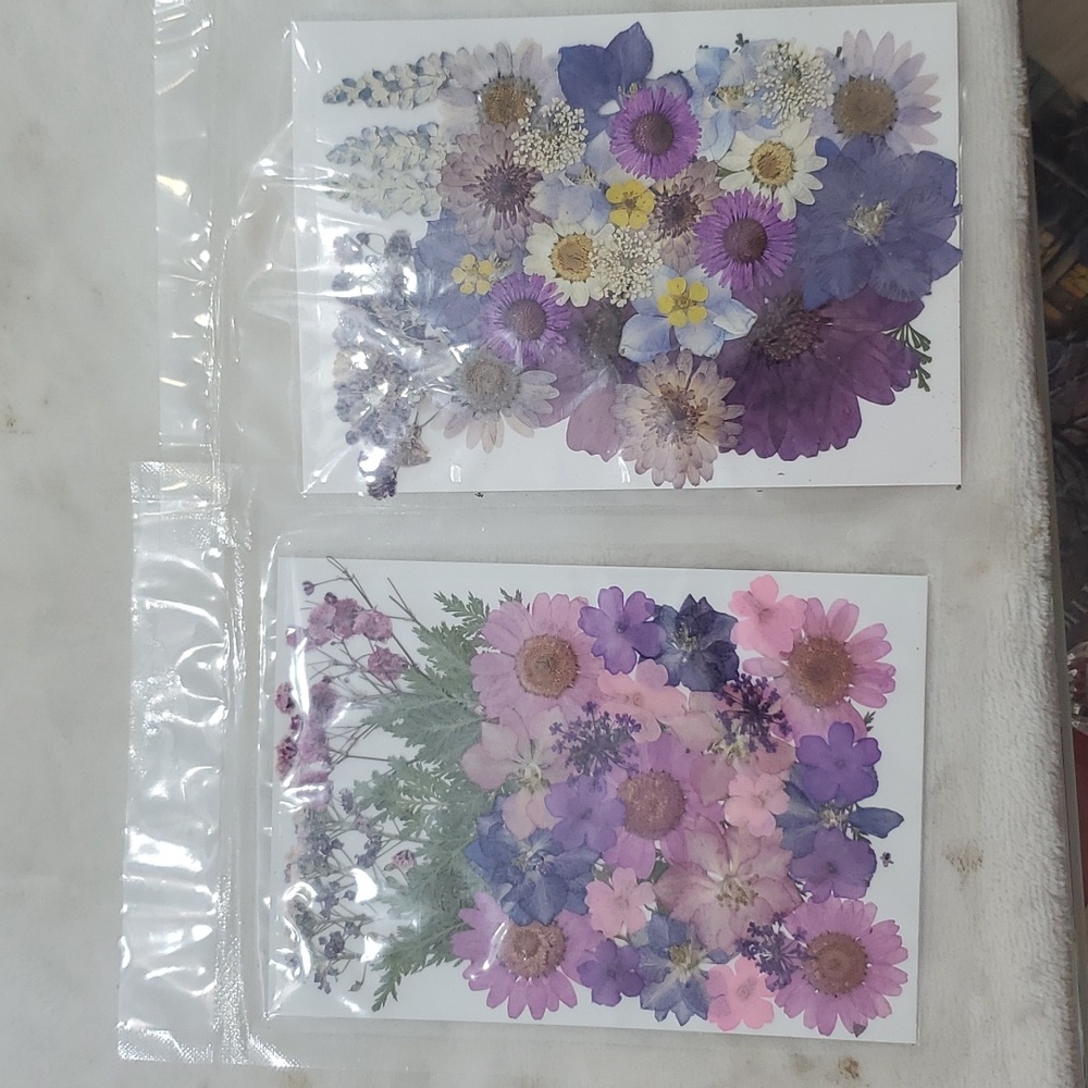 Dried purple flower